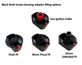 Universal 30mm Black Cooker Control Knob Pack of 4