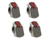Universal 30mm Stainless Steel Cooker Control Knob Pack of 4