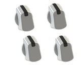 Universal 30mm White Cooker Control Knob Pack of 4