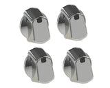 Universal 35mm Chrome Cooker Control Knob Pack of 4