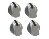 Universal 40mm White Cooker Control Knob Pack of 4