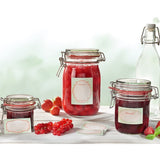 Leifheit 1140ml Glass Jars With Clip Top Fastening Seal
