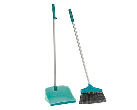 Leifheit Long Handled Open Dust Pan And Brush Set