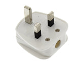 13 Amp 230V UK 3 Pin White Rewireable Plug