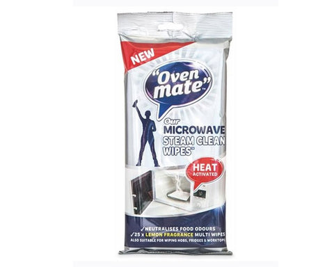 Oven Mate Microwave Steam Clean Wipes Pack of 25