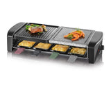 Severin Raclette Party Grill with Natural Grill Stone 8 Pans